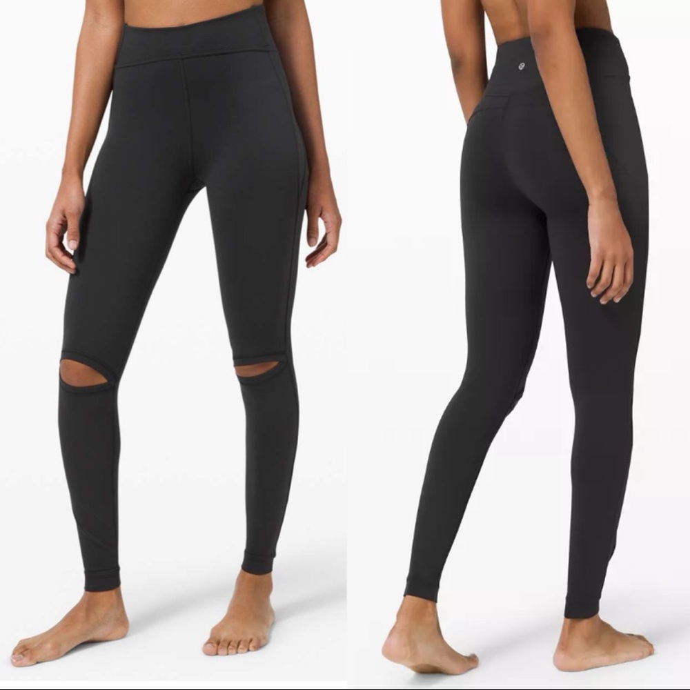 Lululemon Force Within High Rise Tight Leggings (Lightly Worn) - Black
